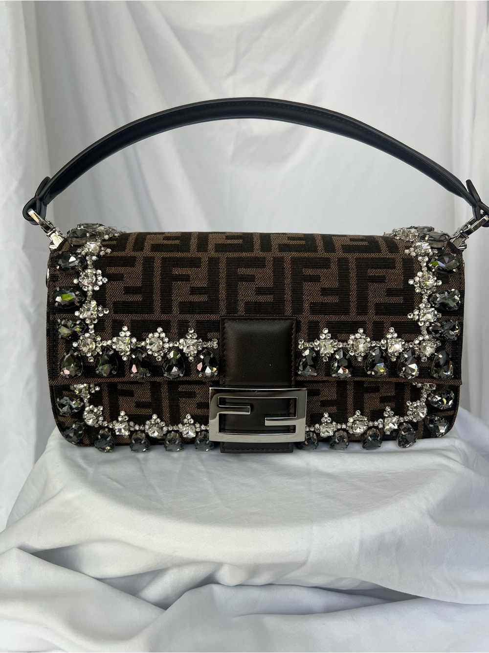 FENDI Baguette - FF Zucca w/ Gems